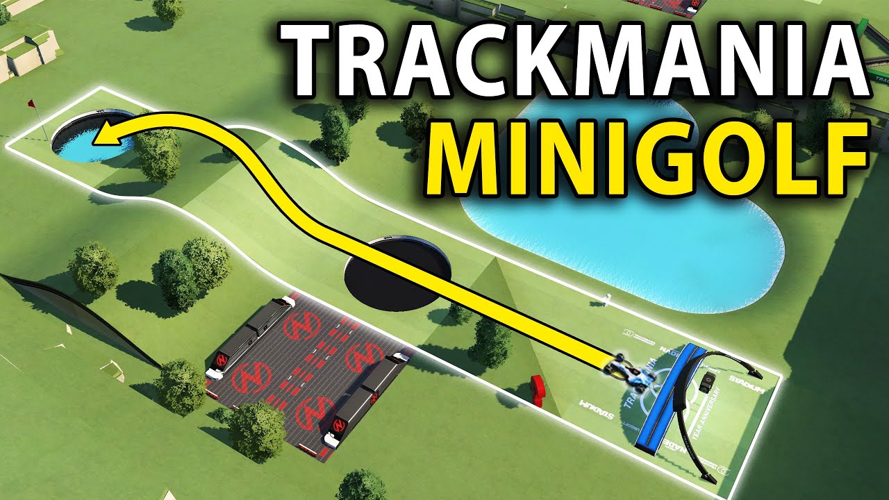 Someone turned Trackmania into Minigolf