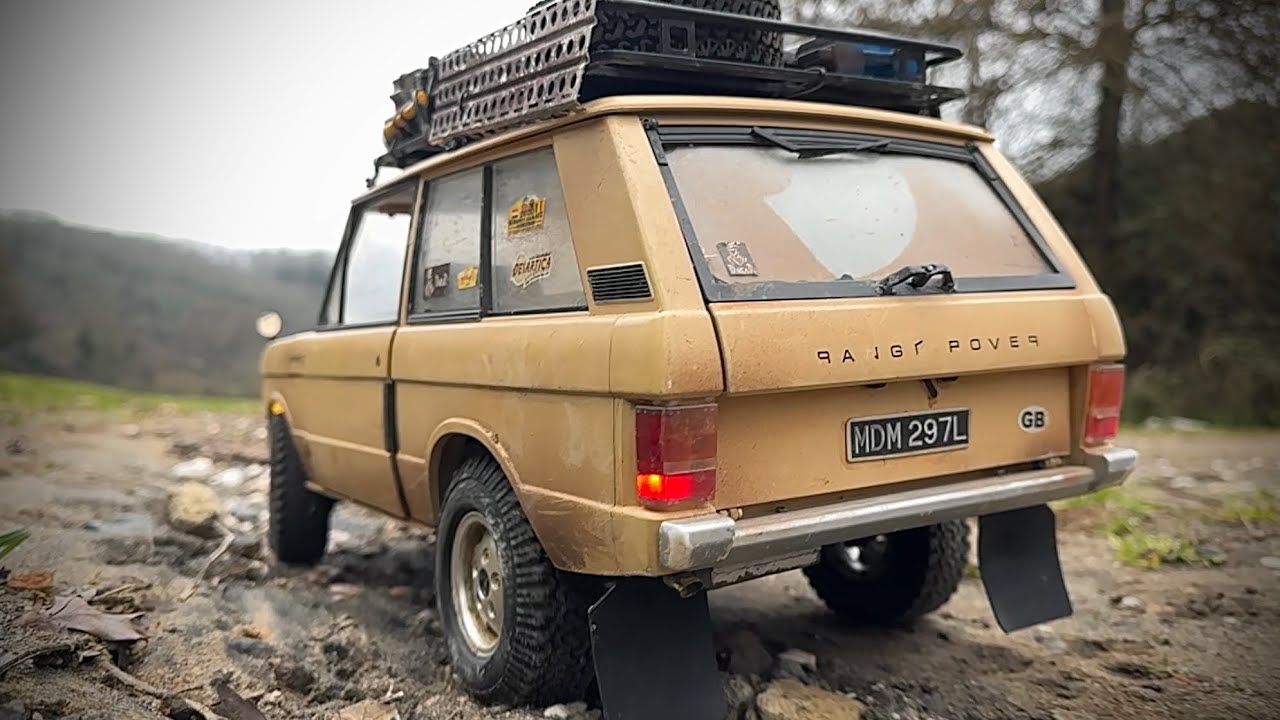 Rc 1:10 Range Rover Classic. New shock absorbers test.