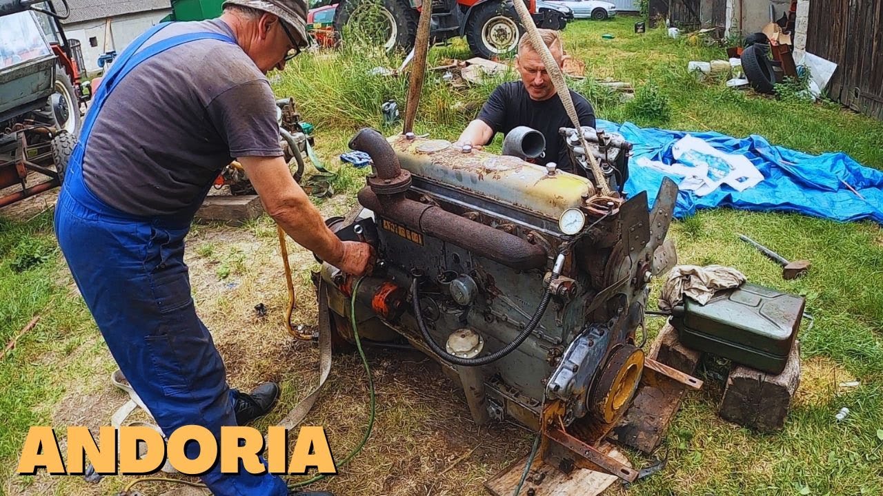 Pierwsze odpalenie ANDORIA SW-400 LEYLAND po remoncie - Bizon zo56