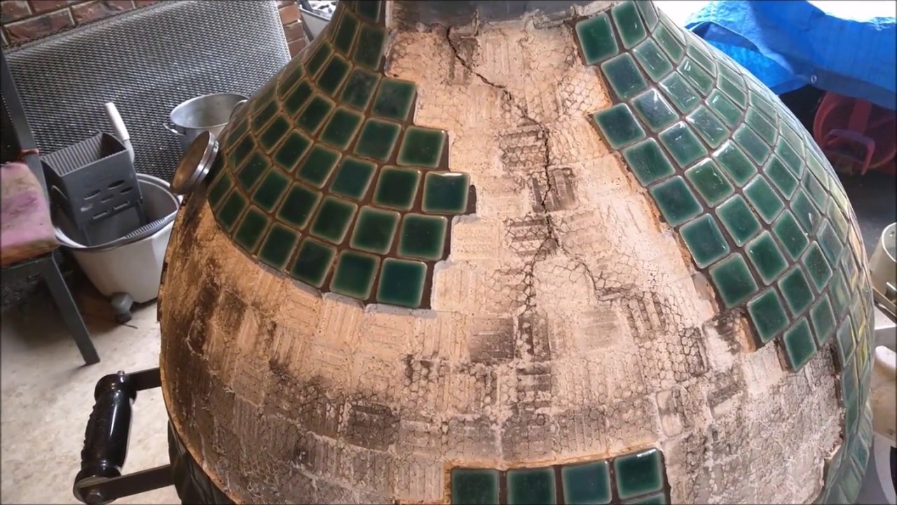 Kamado Restoration - Crack repair