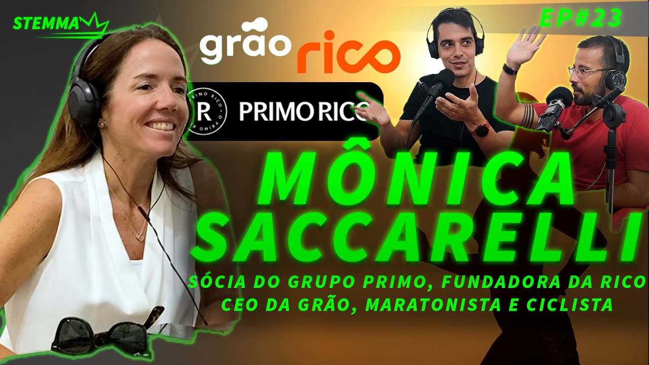 #23 - Mônica Sacarelli - Sócia do Grupo Primo, Fundadora da Rico, CEO da Grão, Maratonista  Ciclista