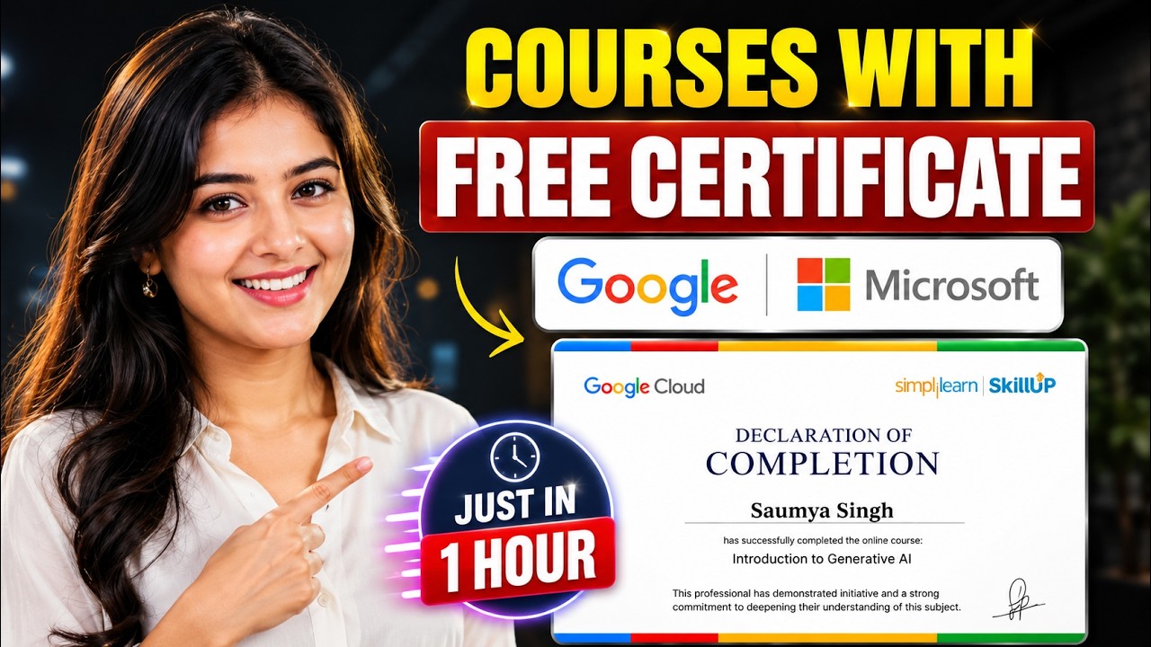Google & Microsoft Free Certifications 2026 🔥 | Free Courses + Certificate | Open for All