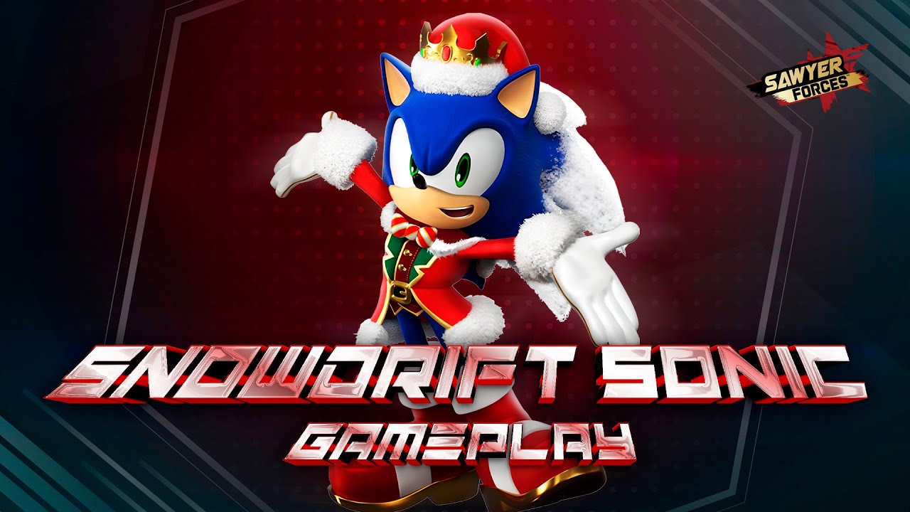 Sonic Forces Speed ​​Battle: Snowdrift Sonic Геймплей ❄️