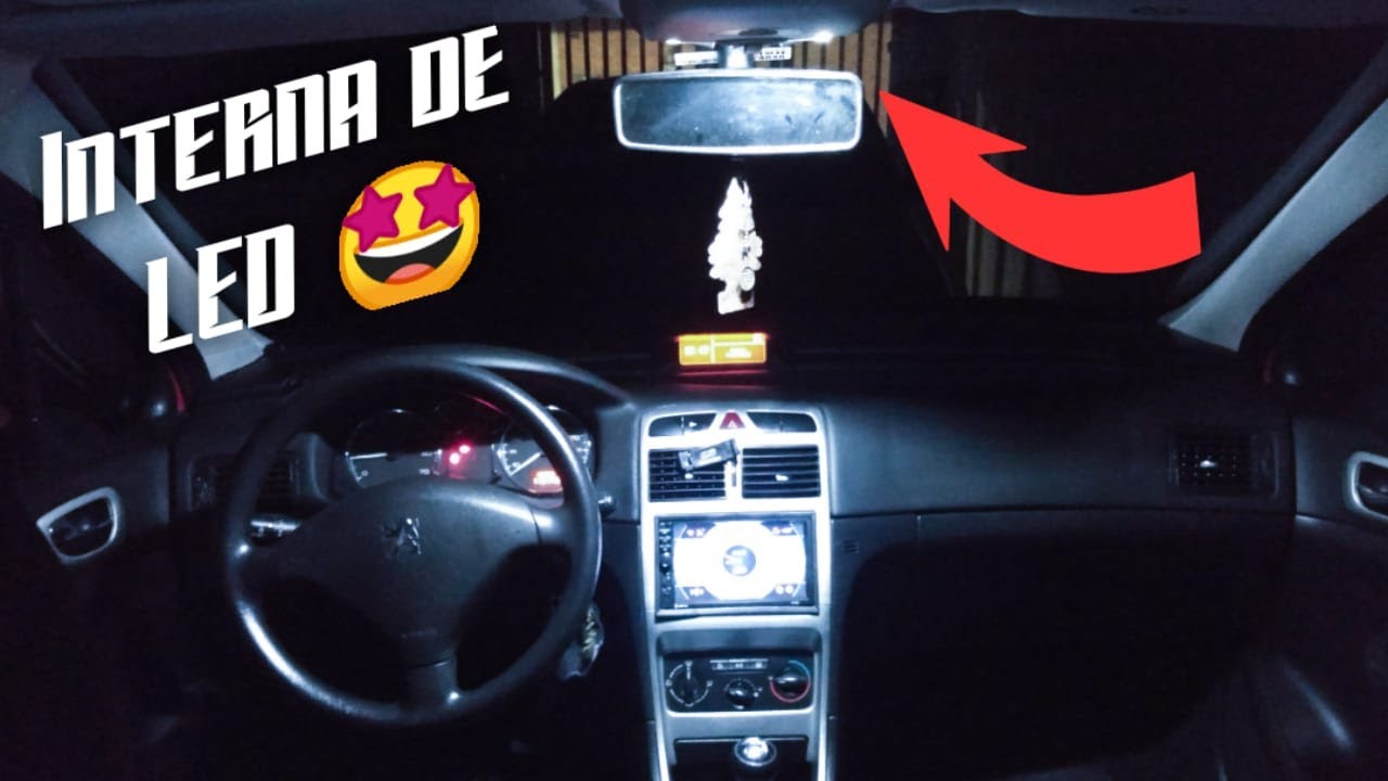 ENFIM INSTALEI LED NA INTERNA DO MEU PEUGEOT 307, E O RESULTADO FOI......  !!!