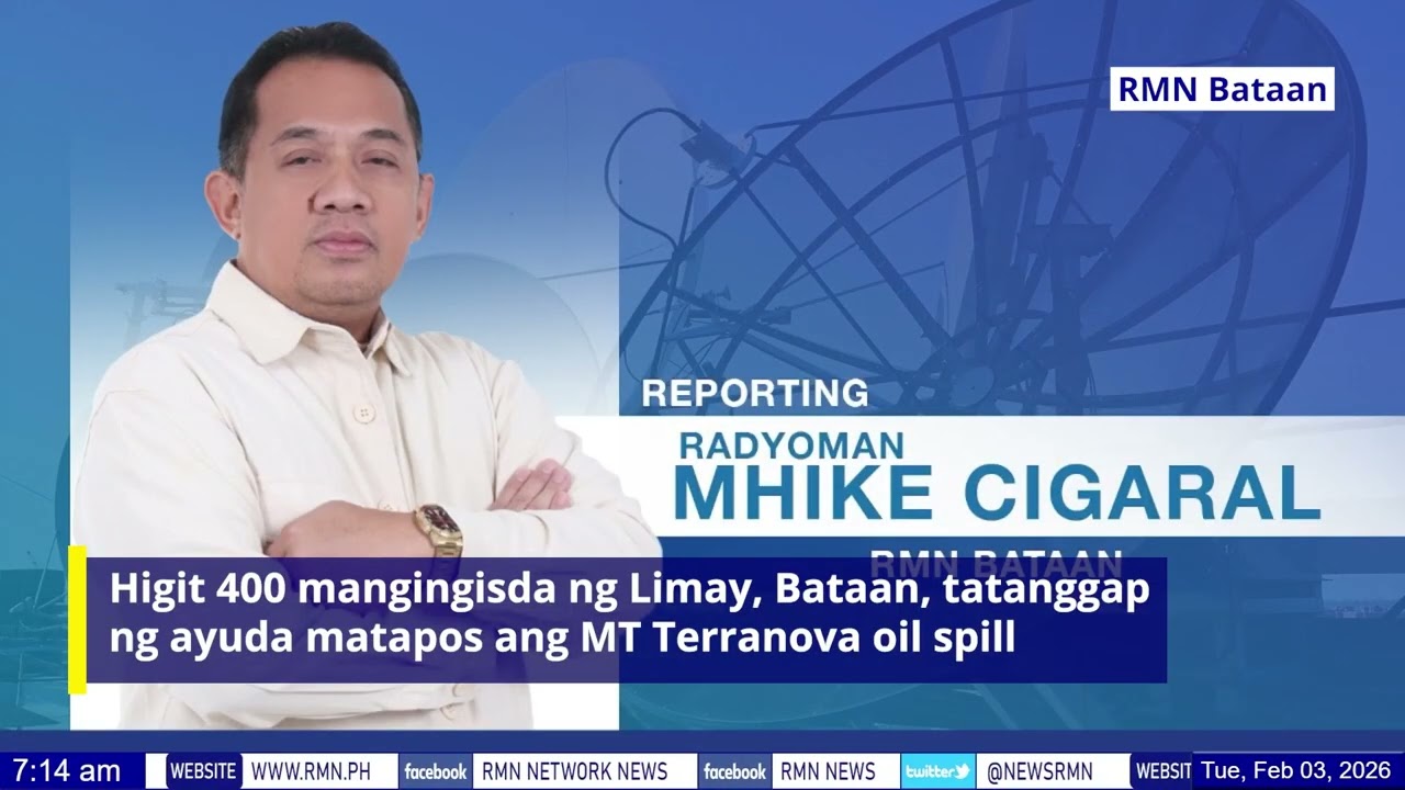Higit 400 mangingisda ng Limay, Bataan, tatanggap ng ayuda matapos ang MT Terranova oil spill