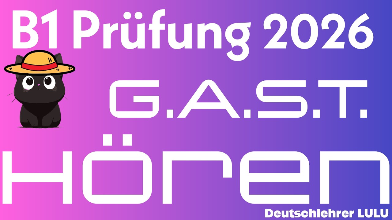 Hören B1 | Übung zur Prüfung DTZ 2026 | Übung mit Lösungen | Teil 1-4 | Deutsch Test für Zuwanderer