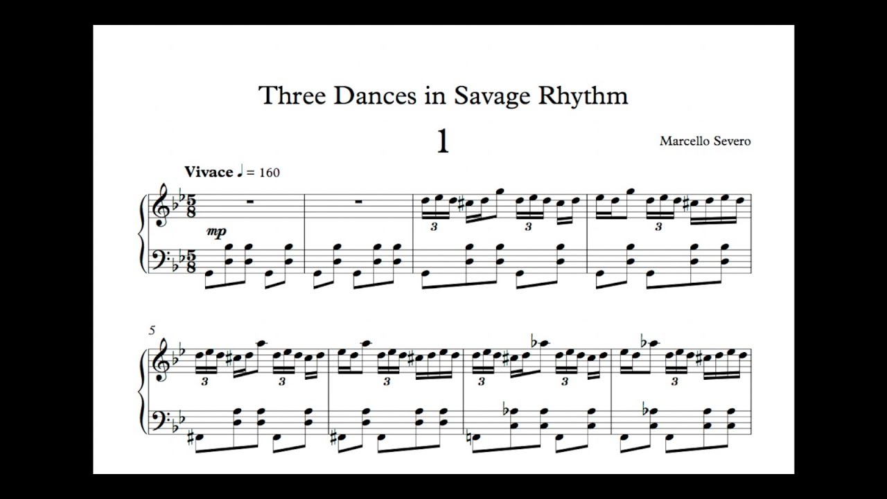 Marcello Severo - Three Dances in Savage Rhythm (2017)