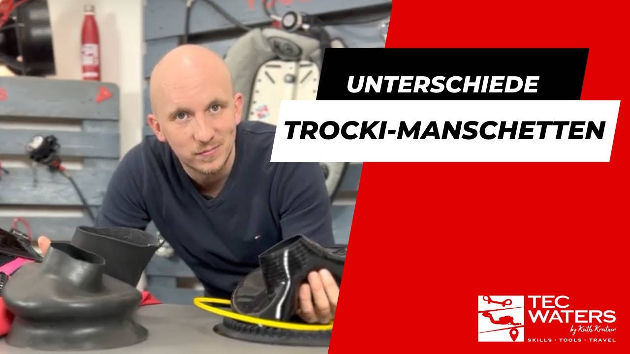Unterschiedliche Halsmanschetten im Trockentauchanzug
