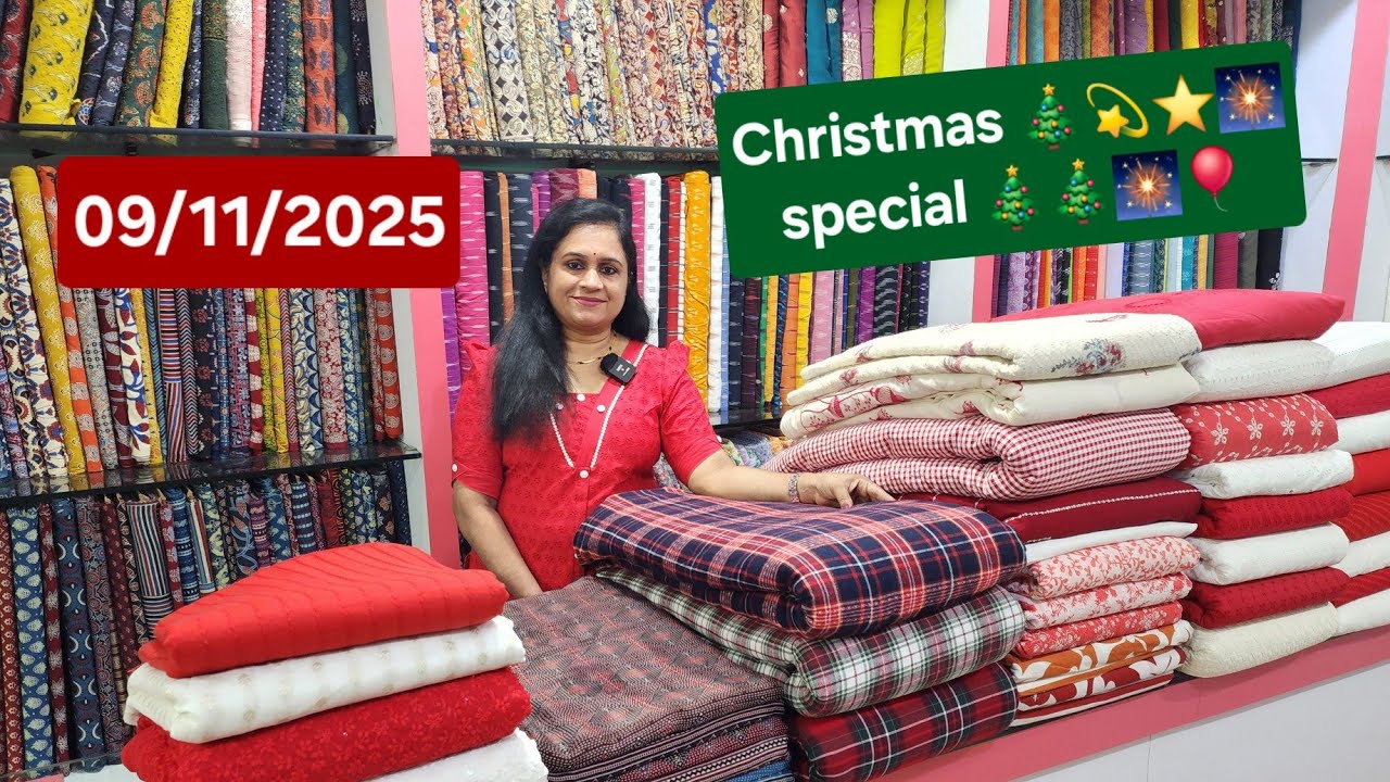 Modal silk special 🌹Cotton checks&Hakoba 🌹Seer sucker 🌹Red & White varieties 🌹Schiffli work 🌹
