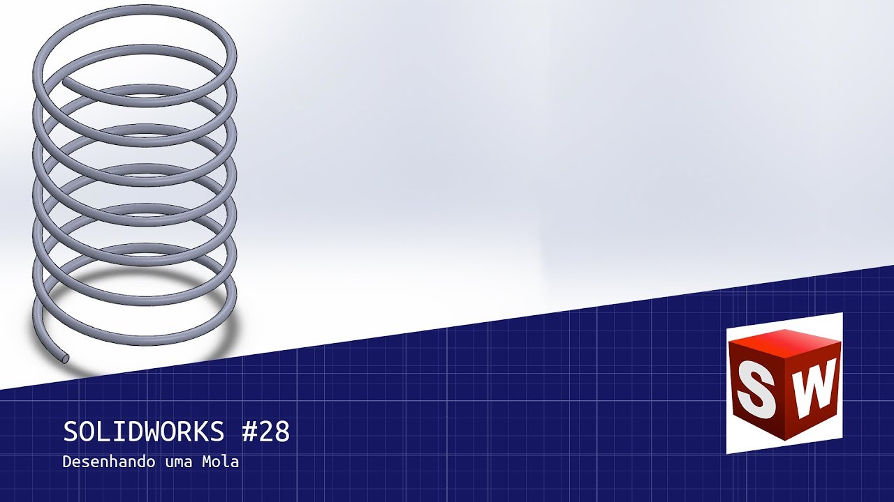 Solidworks #28 - Desenhando uma Mola ( Amortecedor )