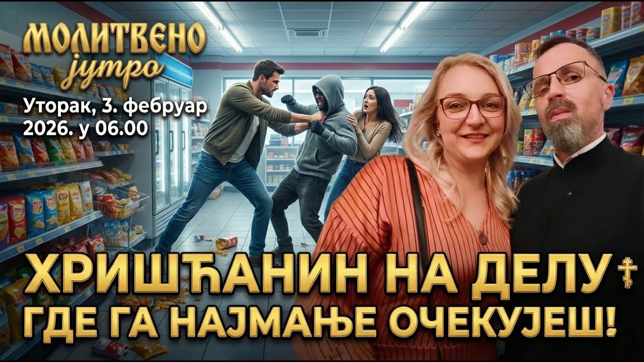 🕕✝️#268  - ХРИШЋАНИН НА ДЕЛУ ГДЕ ГА НАЈМАЊЕ ОЧЕКУЈЕШ! | Молитвено јутро