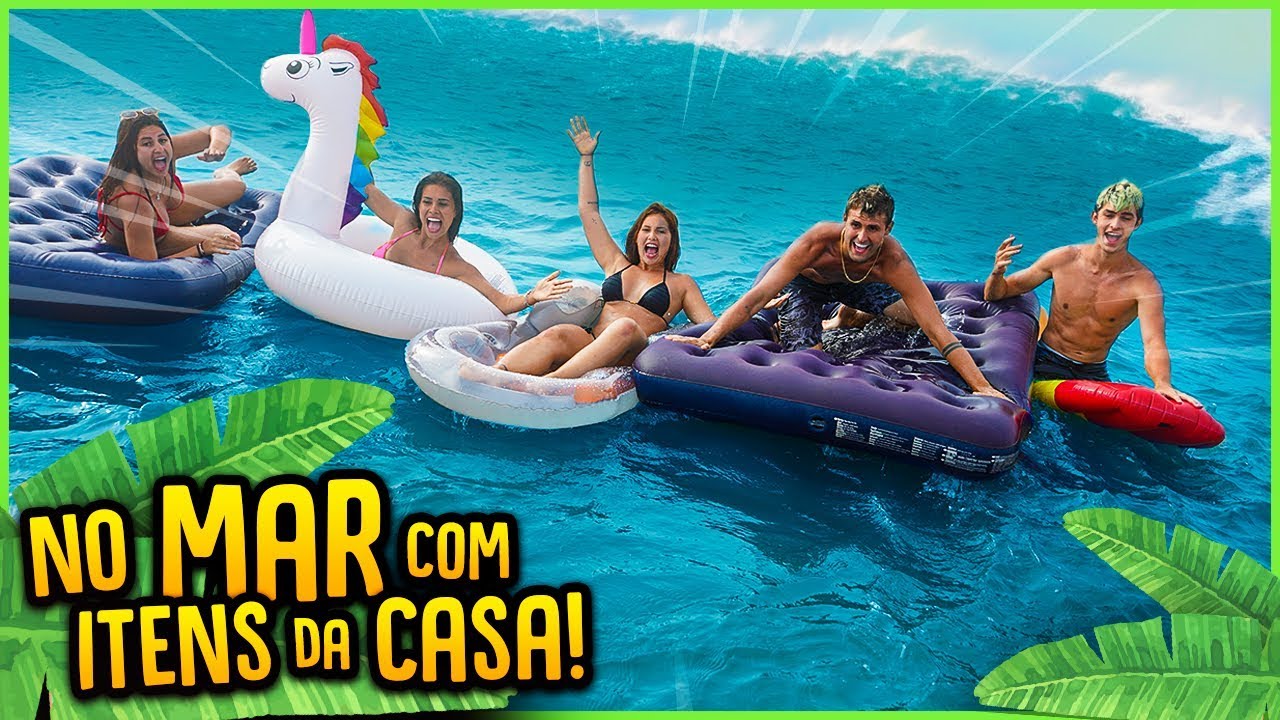 QUEM FICAR MAIS TEMPO NO MAR COM ITENS DA CASA GANHA 5000 R$!! [ REZENDE EVIL ]