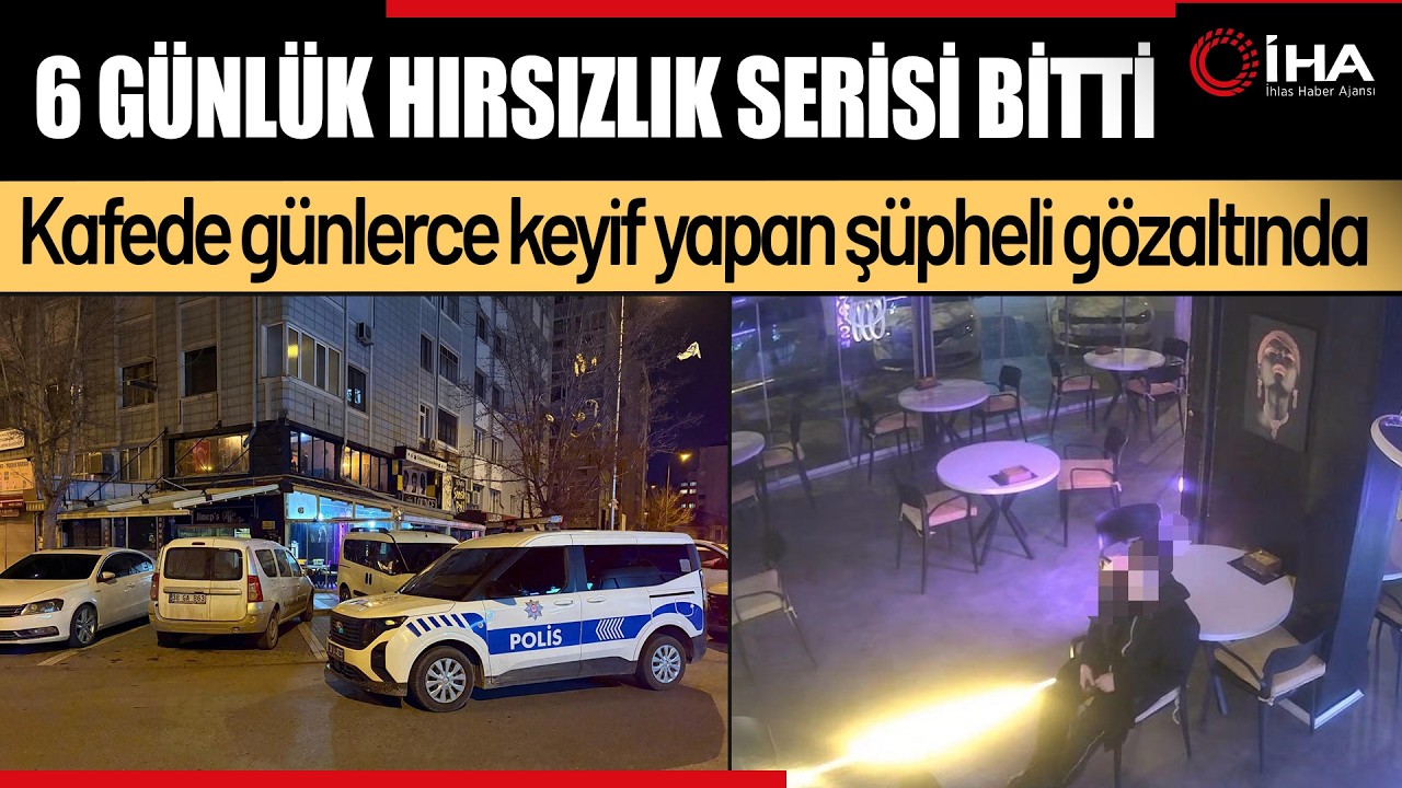 6 Gün Boyunca Aynı Kafeye Giren Hırsız Sonunda Yakalandı