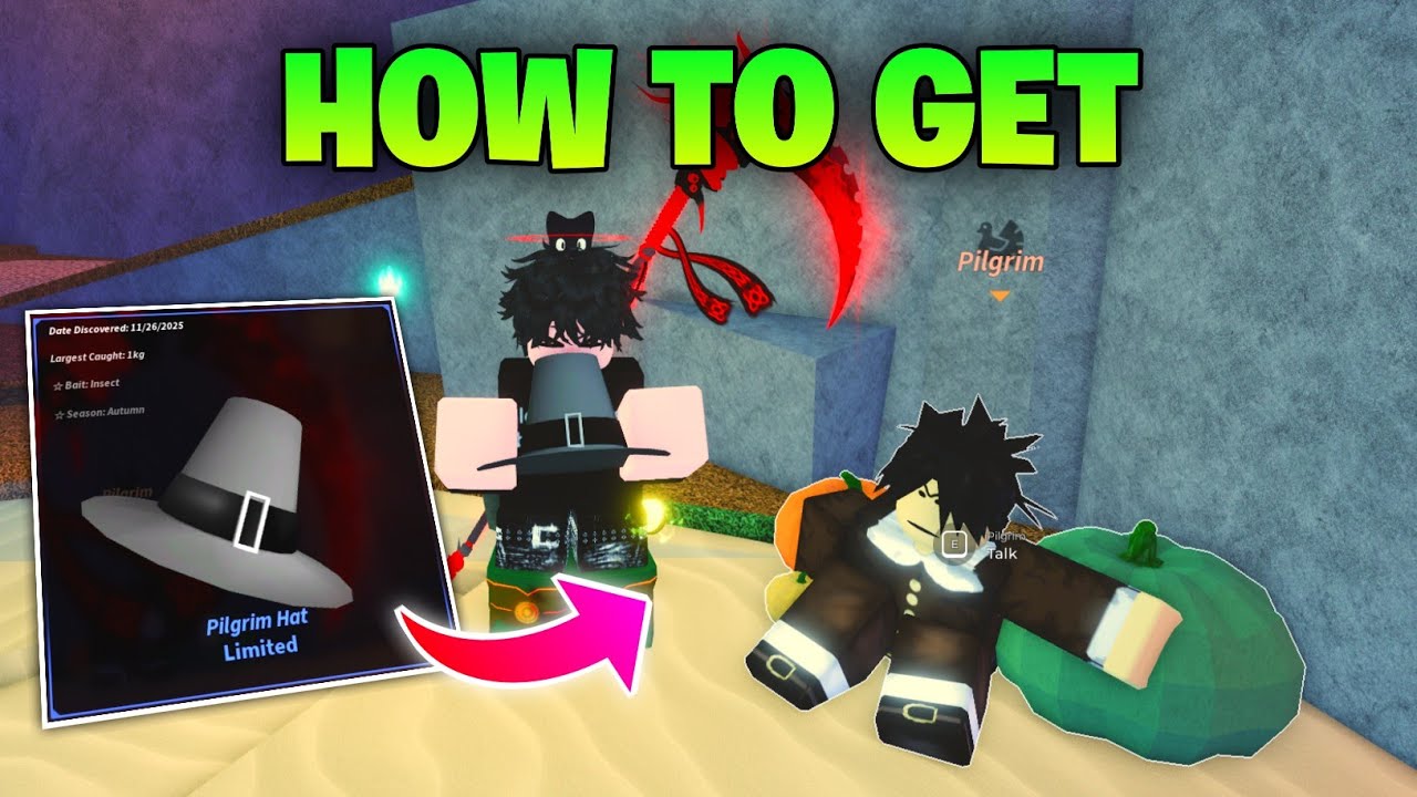 How to get Pilgrim Hat in Fisch - Complete Pilgrim Quest