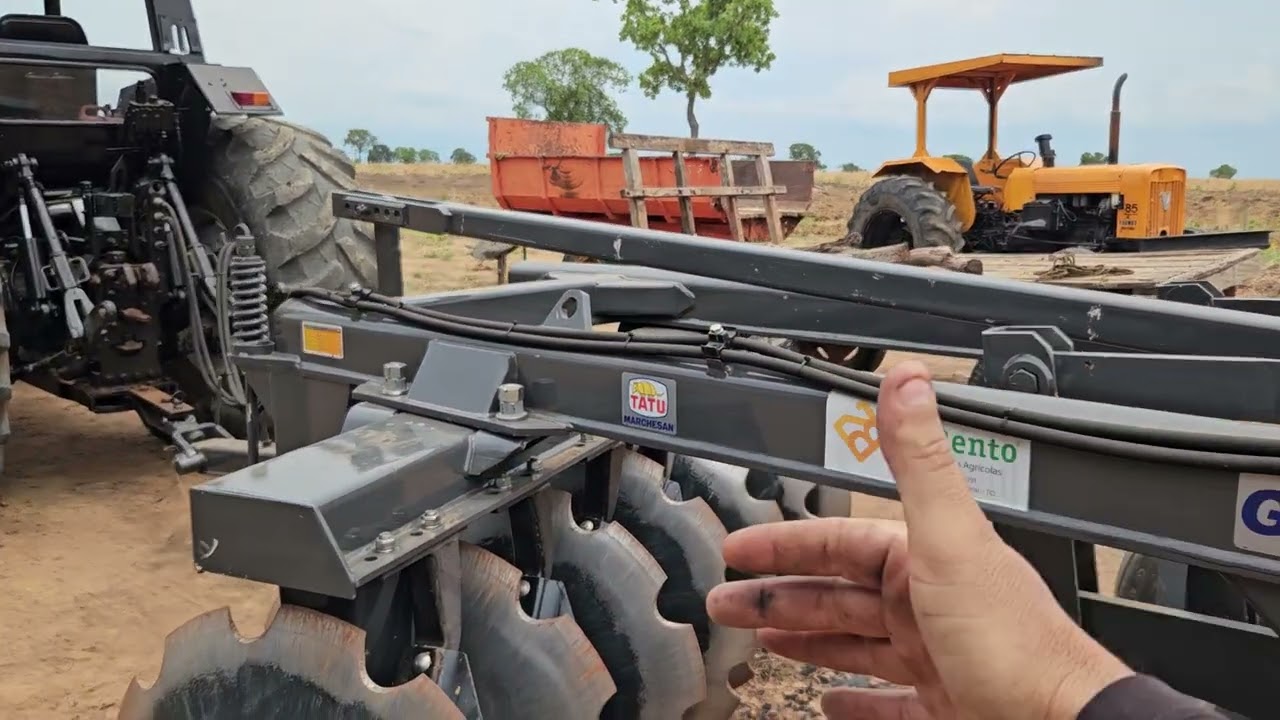 DIFERENÇAS DA GRADE ARADORA PESADA 340 MM PARA 360 MM DE ESPAÇAMENTO 