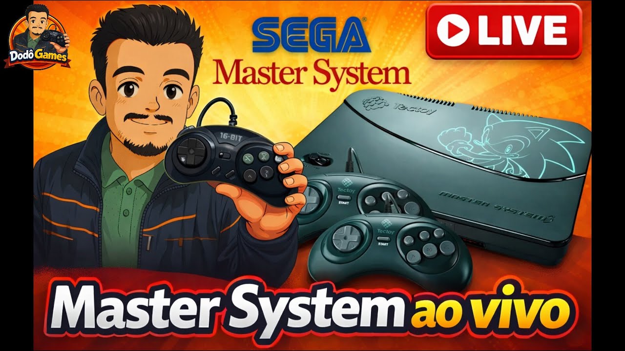 🔴MASTER SYSTEM - AO VIVO!
