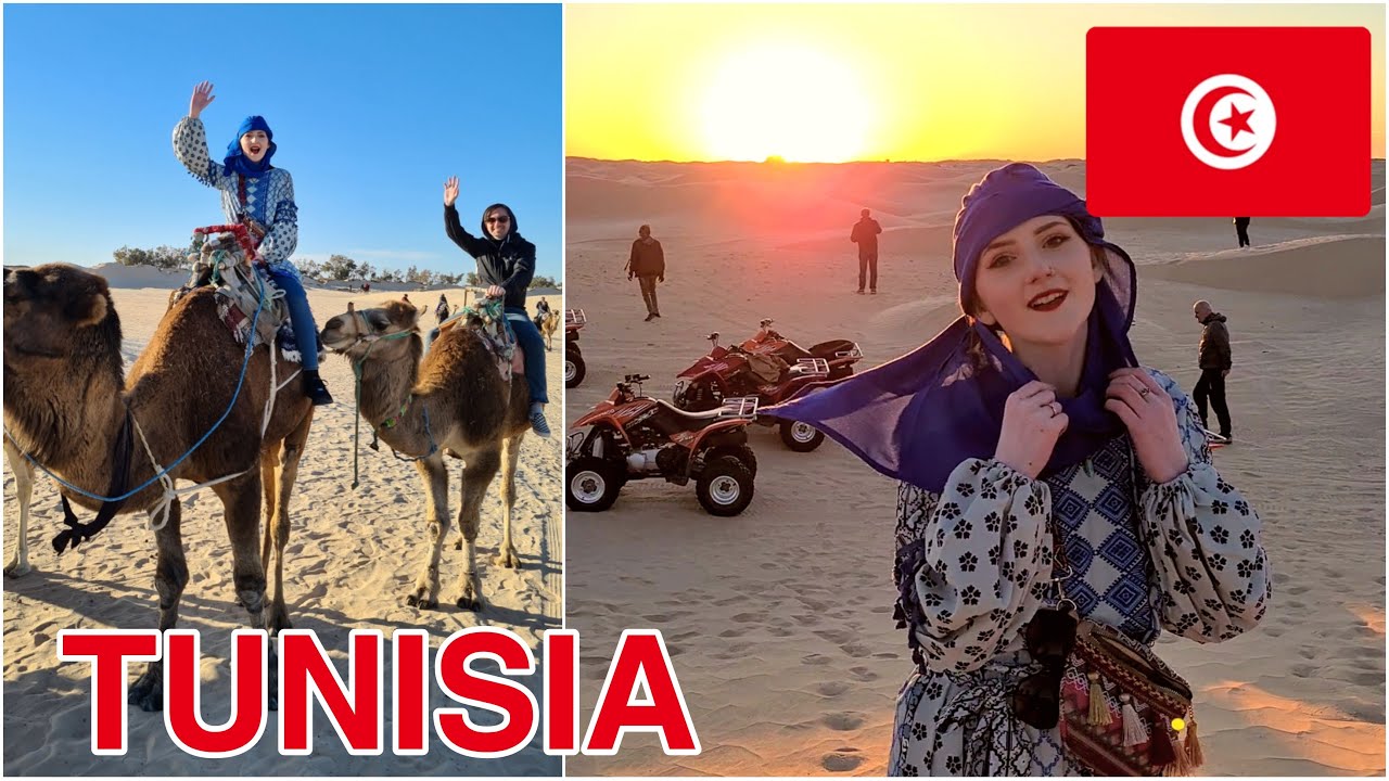 Quad biking & camel riding in SAHARA DESERT! Douz, Tunisia 🇹🇳