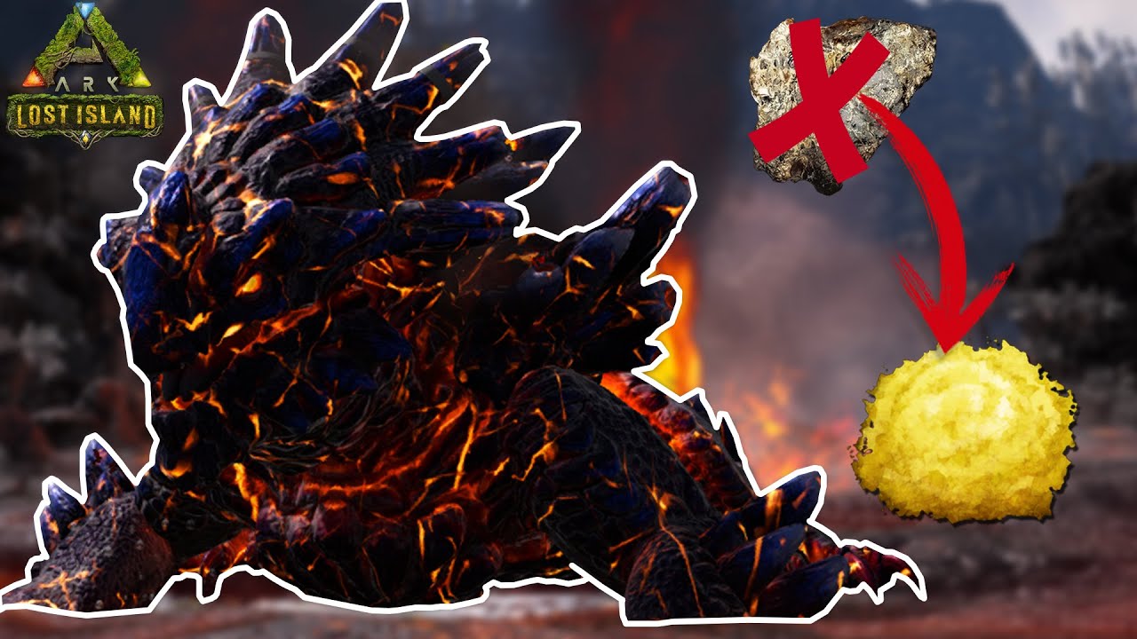 COMO CONSEGUIR HUEVO DE MAGMASAURIO FÁCIL y QUE COME - ARK: LOST ISLAND *NUEVO MAPA*