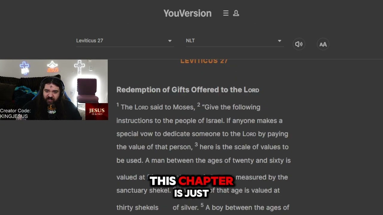 Leviticus 27 Reading & Prayers