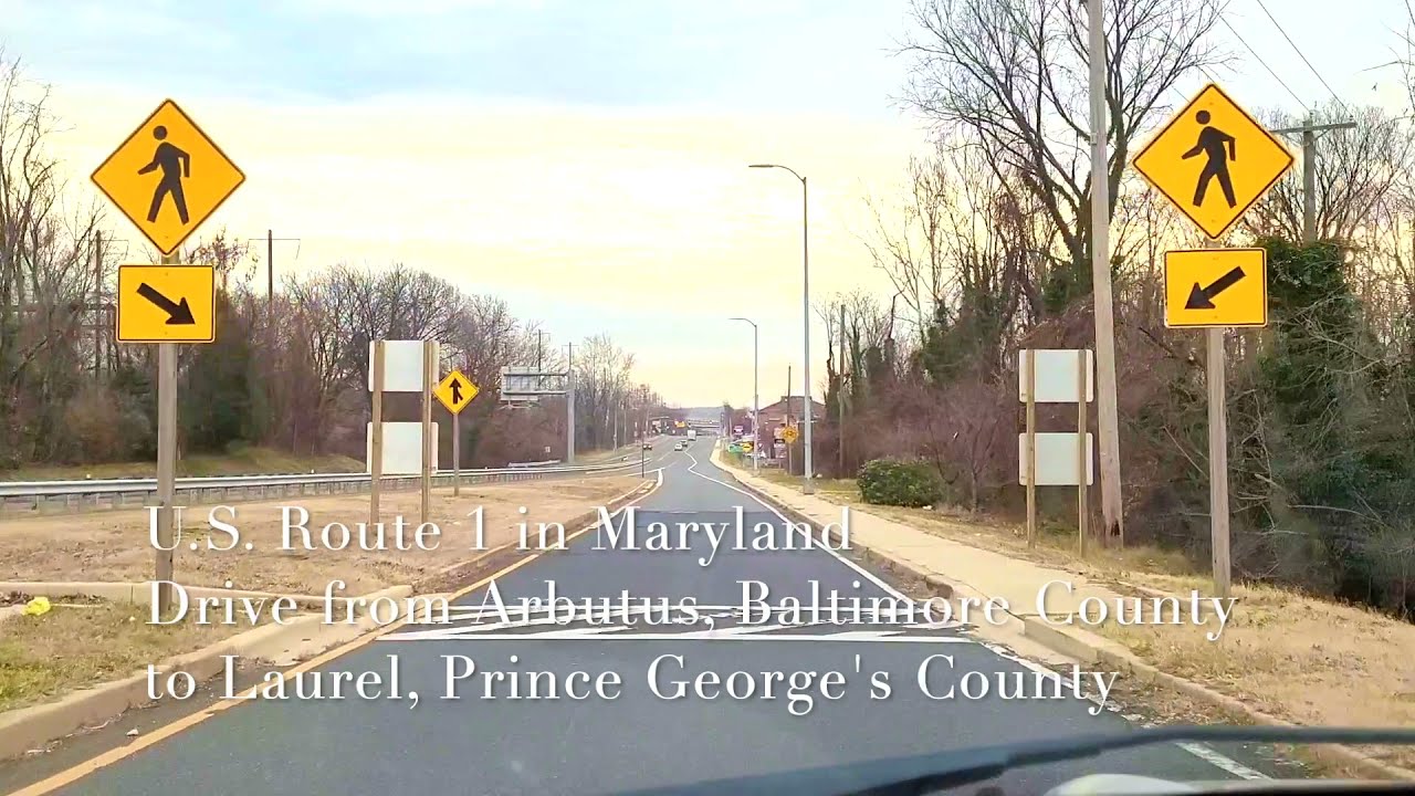 U.S. Route 1 in Maryland / Drive from Arbutus, Baltimore County to Laurel, Prince George's County