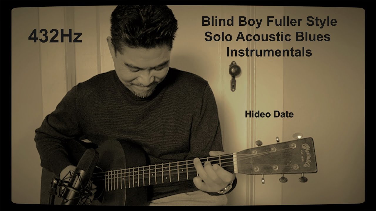 Blind Boy Fuller Style Solo Acoustic Guitar Instrumentals (A=432Hz) Hideo Date 1934 Martin 0-17