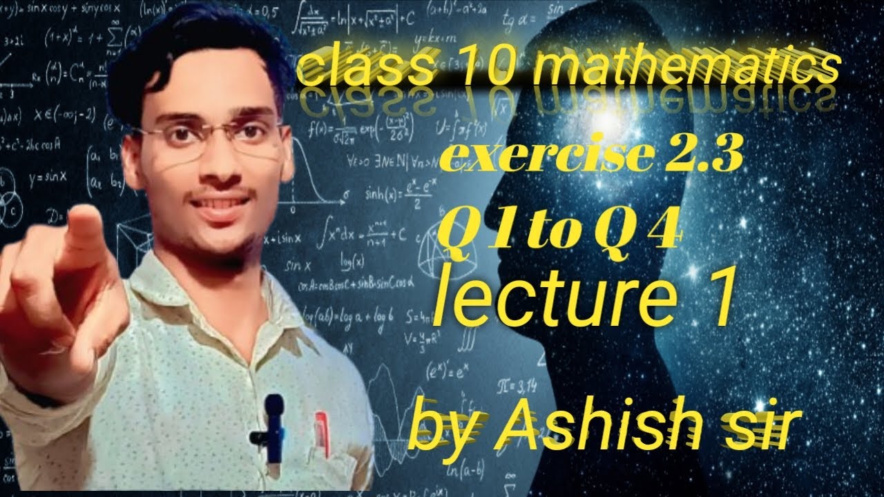 Class 10th mathematics exercise 2C (Q 1 to Q 4) with simple solution by Ashish sir#class10#education