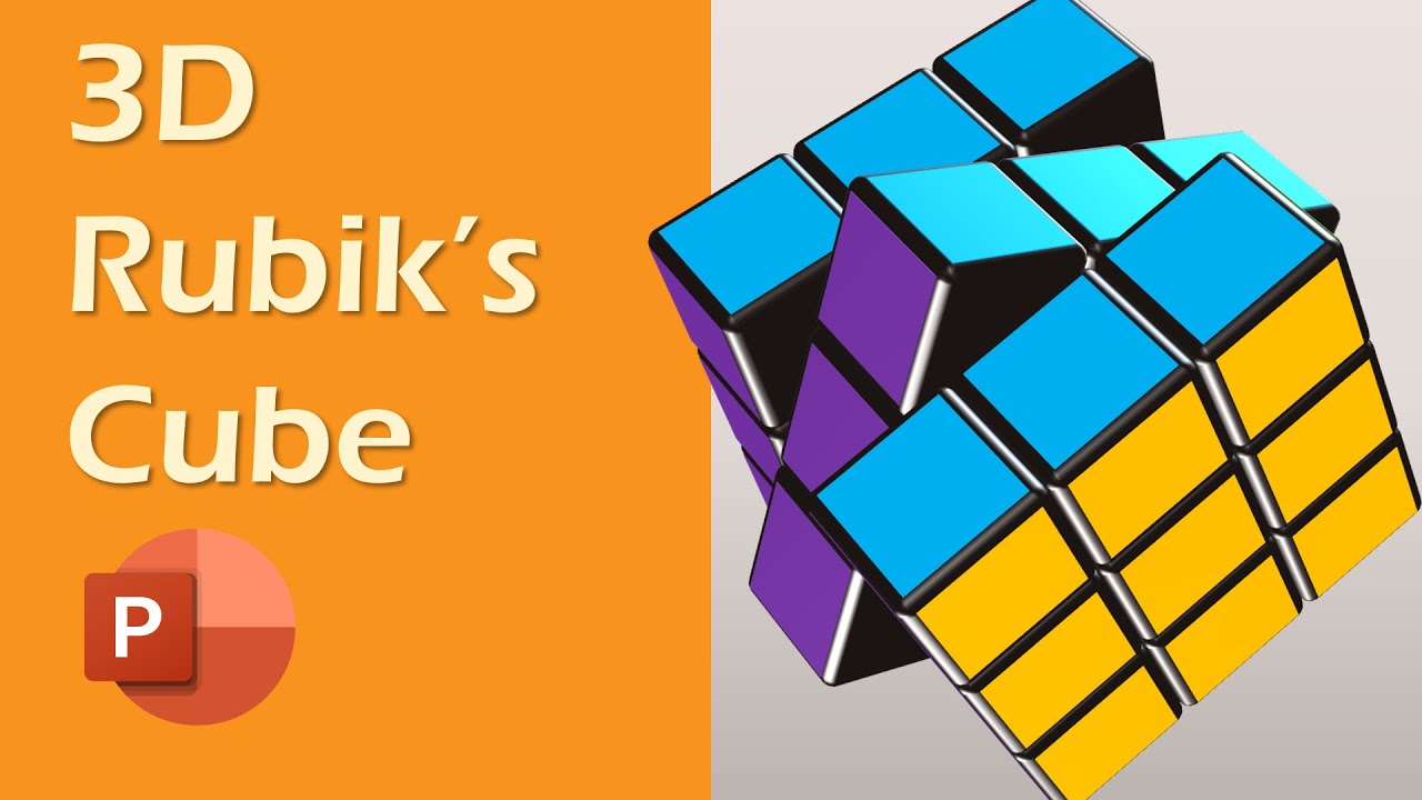 3D Rubik's Cube - PowerPoint Speed Art