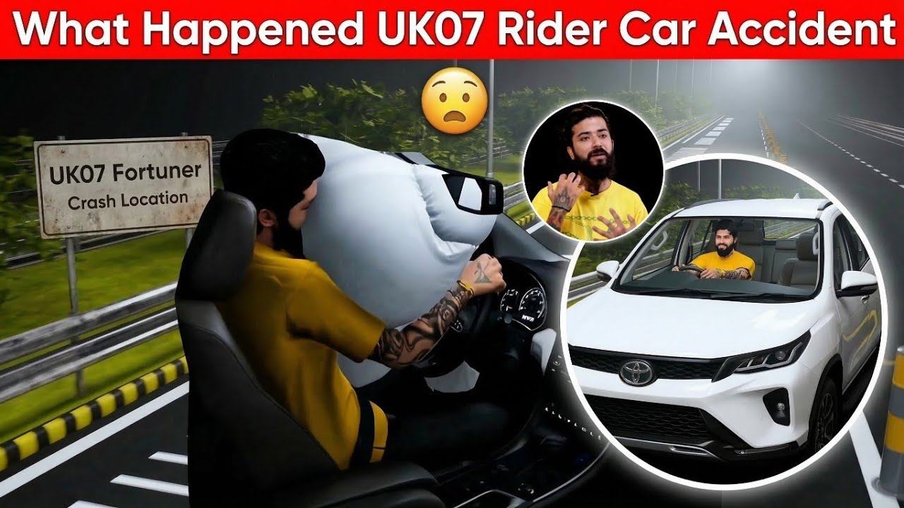 कैसे हुआ UK07 Rider का Car Accident? 😰 (3D Animation) 