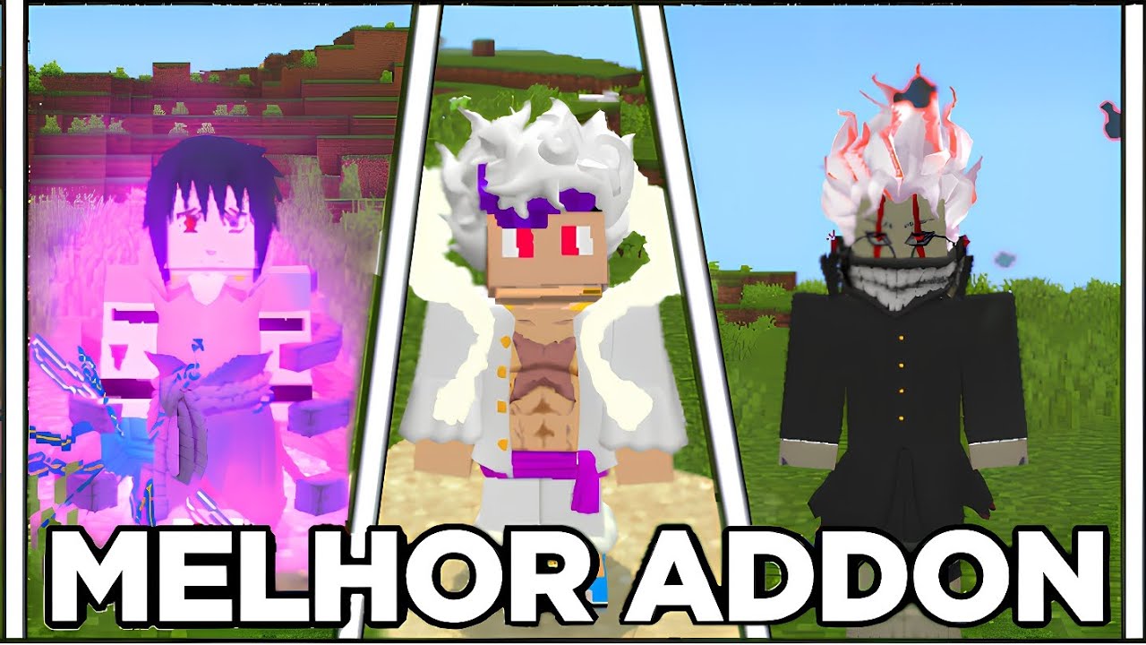 MELHOR ADDON de ANIMES 5D PARA MINECRAFT PE! 1.21.131