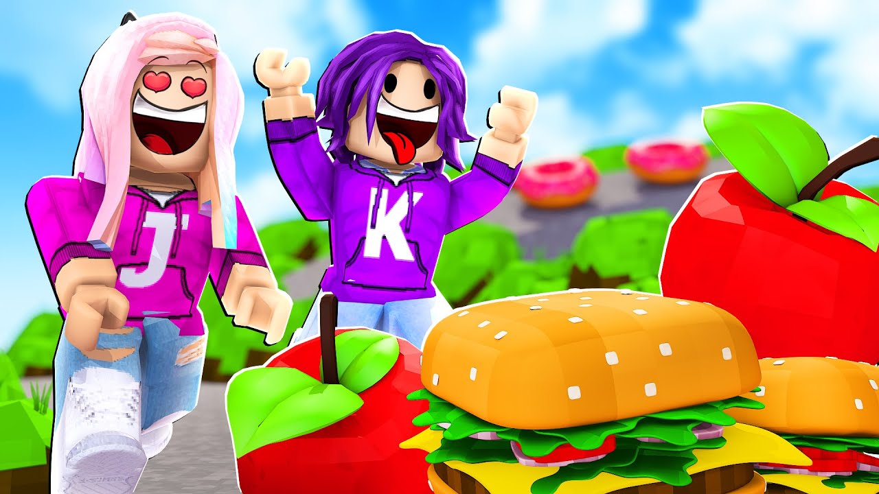 Ешь еду, становись большим и беги в Obby! 🍔🍎 | Roblox: Food Run Obby