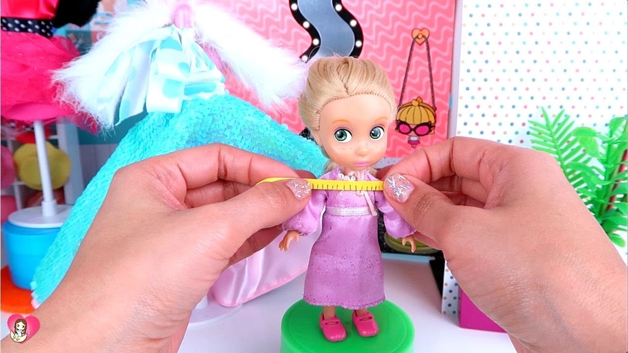 MAKING A PERFECT DRESS FOR RAPUNZEL | Luna's Toys