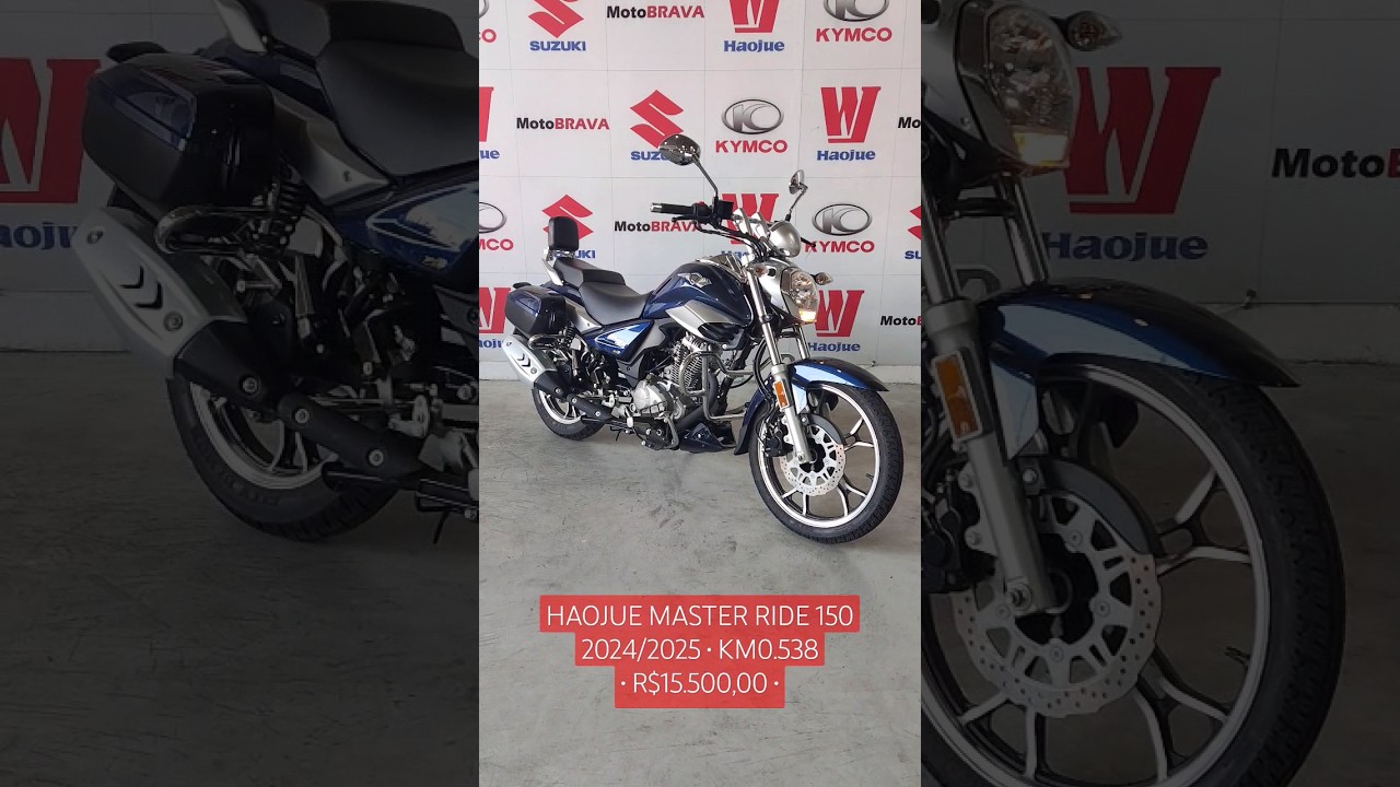 🔴INDISPON&Iacute;VEL🔴 HAOJUE MASTER RIDE 150 2024/2025 (&Uacute;nico Dono