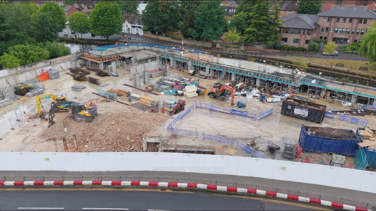 Debenhams Demolition Nearly Complete | St Mary’s Wharf Rises in Guildford – Drone Update July 2025