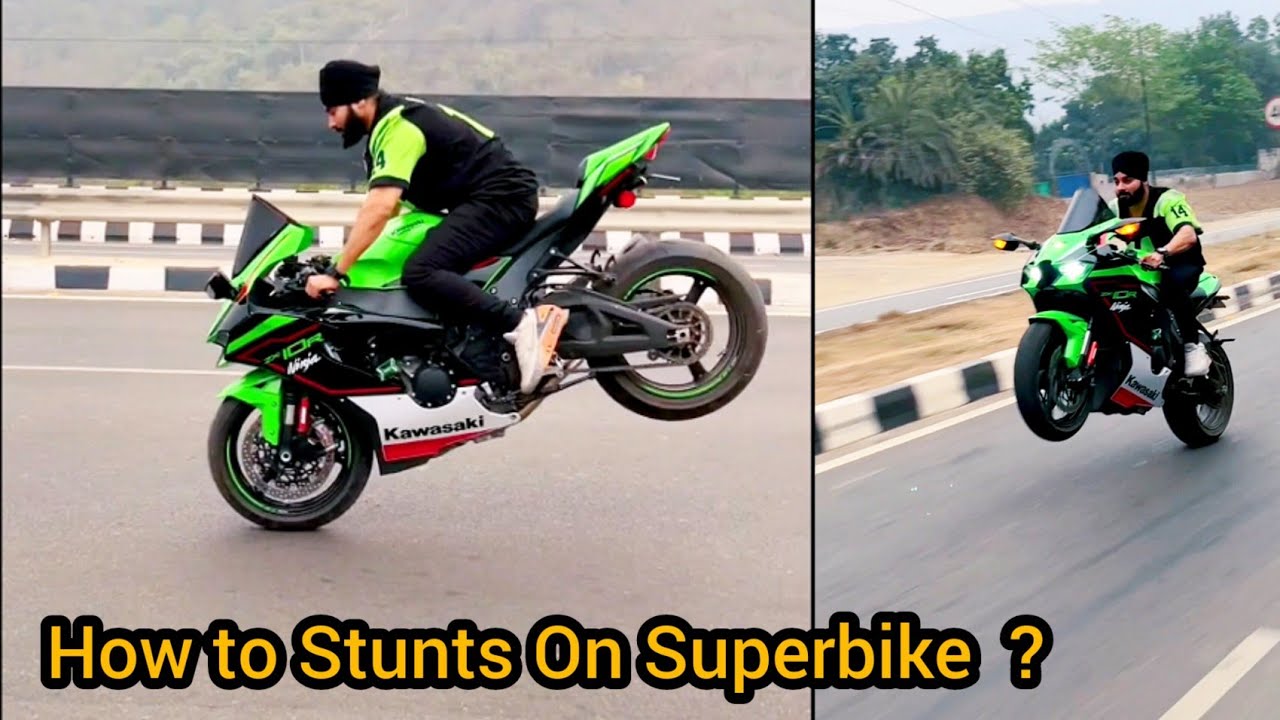 Zx10r Power Testing 😱 Learn wheelie & Stoppie On Superbike 😱😍