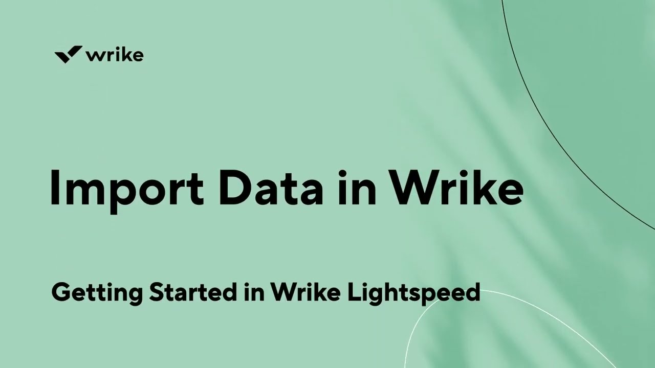 Import Data in Wrike