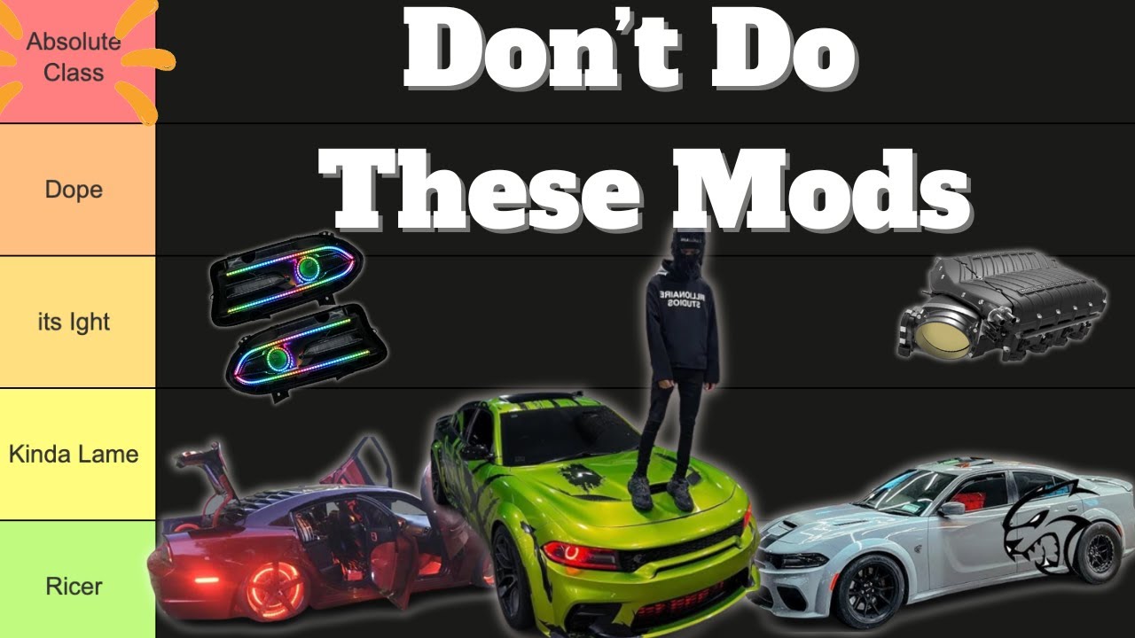 Рейтинг ВСЕХ ТИПИЧНЫХ модификаций Dodge Charger от худшего к лучшему (список уровней)