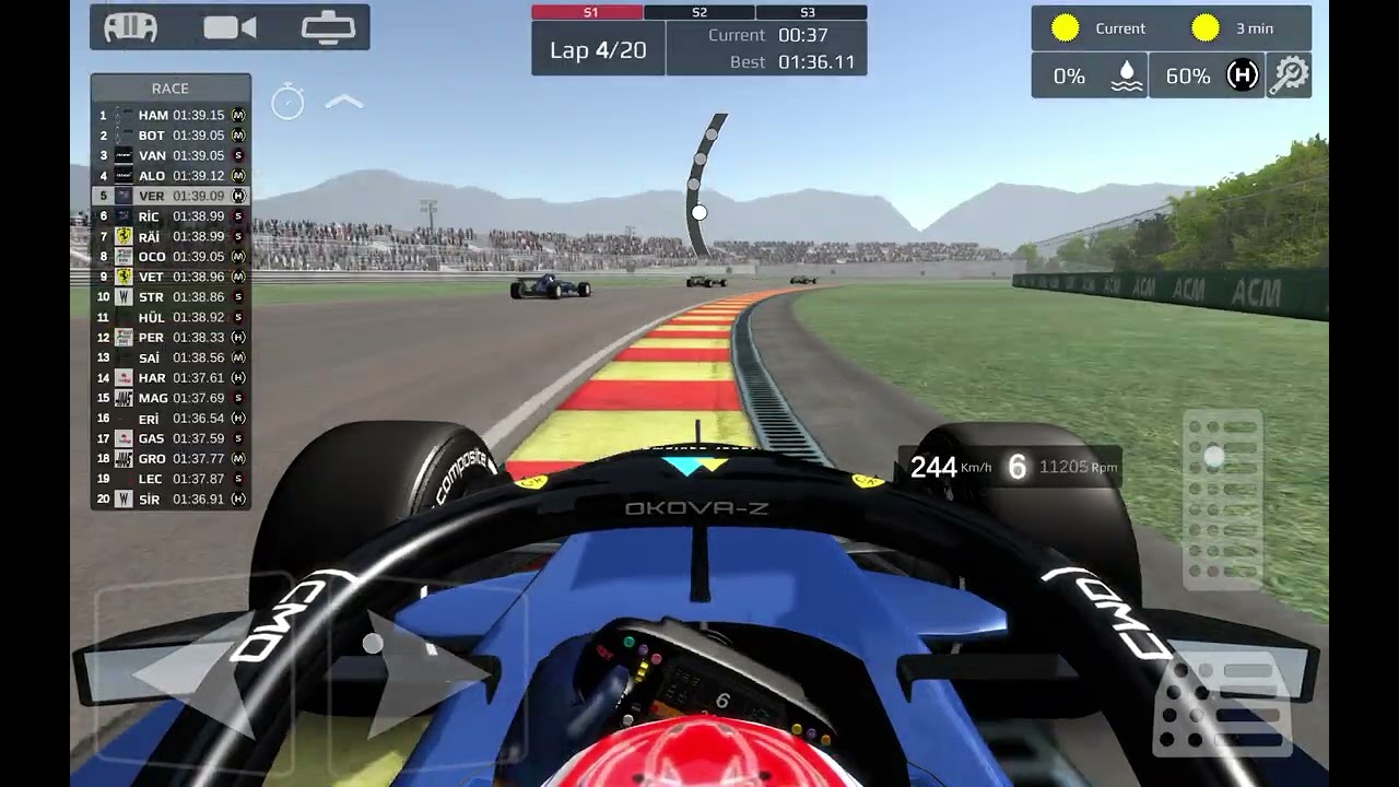 #Fx racer oynuyorum belgium grand prix 20 tur var 8 tur attım 