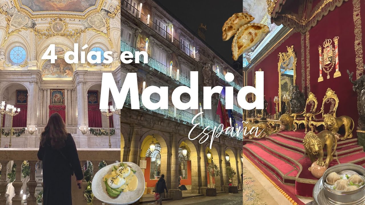 Madrid vlog 🇪🇸 monumentos, restaurantes asiáticos, mercados navideños, brunch & una escapada