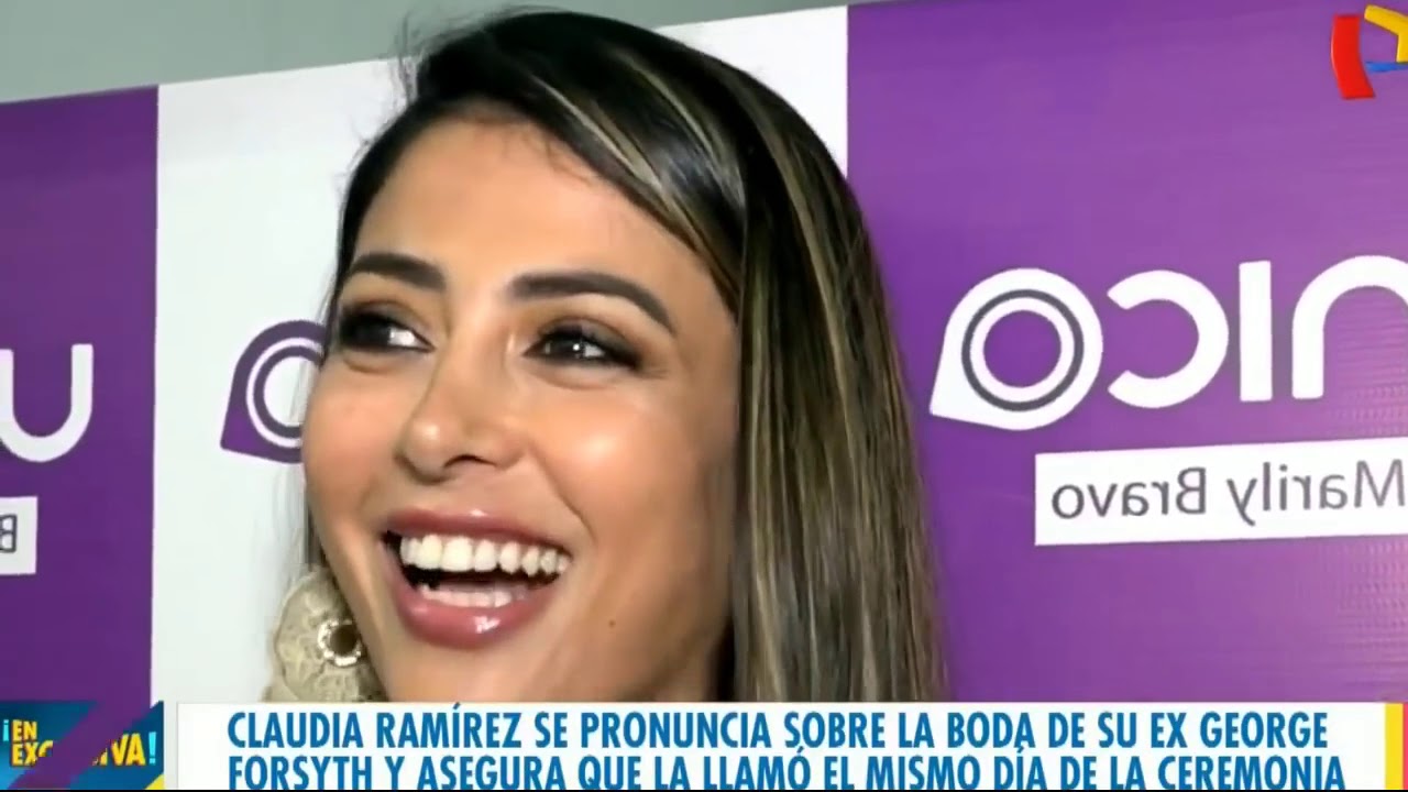 GEORGE ME LLAMÓ DICE CLAUDIA RAMIREZ  EN EL MATRIMONIO CON VANESSA TERKES