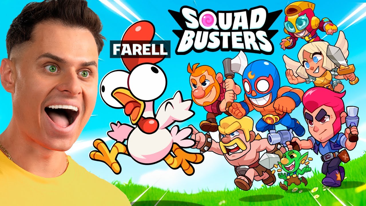 PIERWSZY RAZ W SQUAD BUSTERS! 🐔 LEPSZA GRA OD BRAWL STARS?