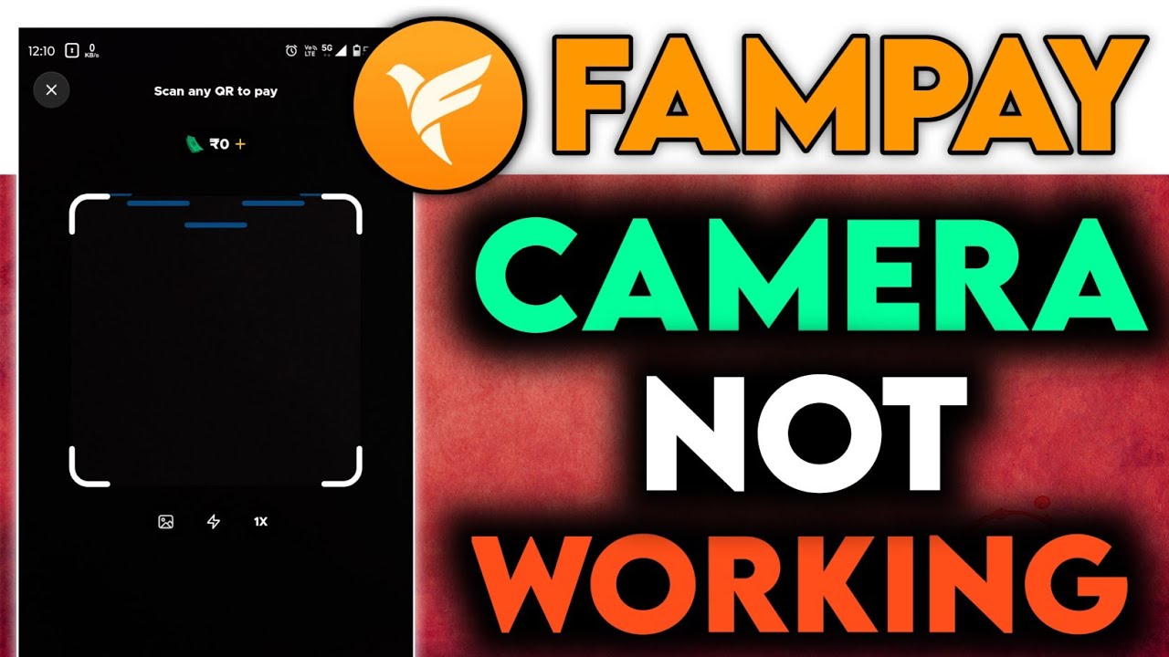 fampay scanner camera not working problem, fampay camera black screen problem, #fampay