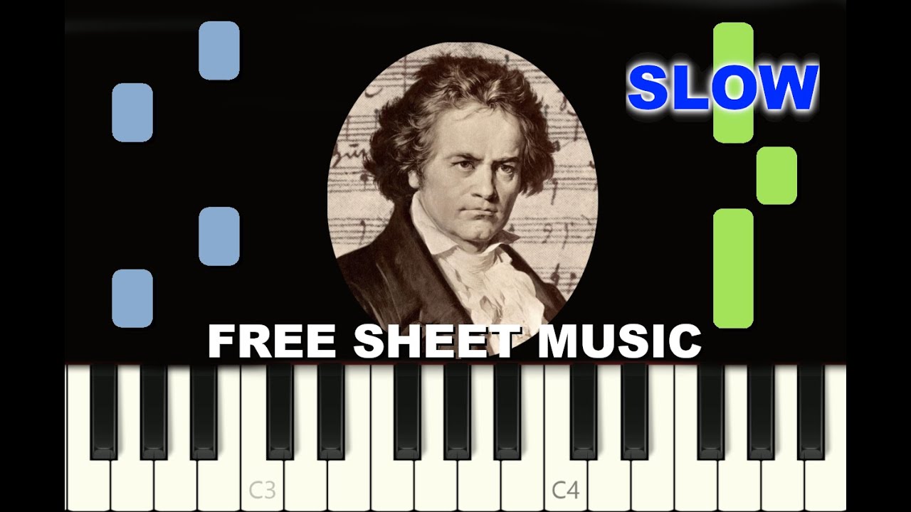 SLOW EASY piano tutorial 