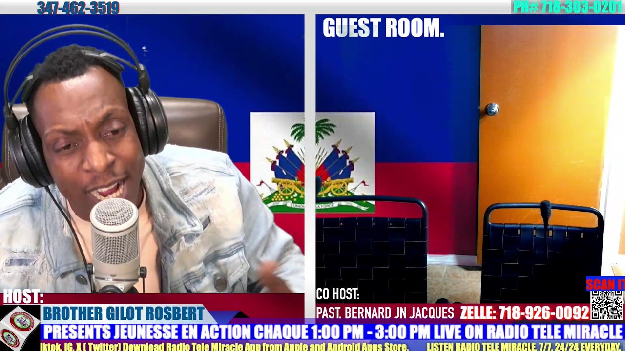 GILOT & PAST. BERNARD  PRESENTS JEUNESSE EN ACTION LIVE ON RADIO TELE MIRACLE 92. SCA1