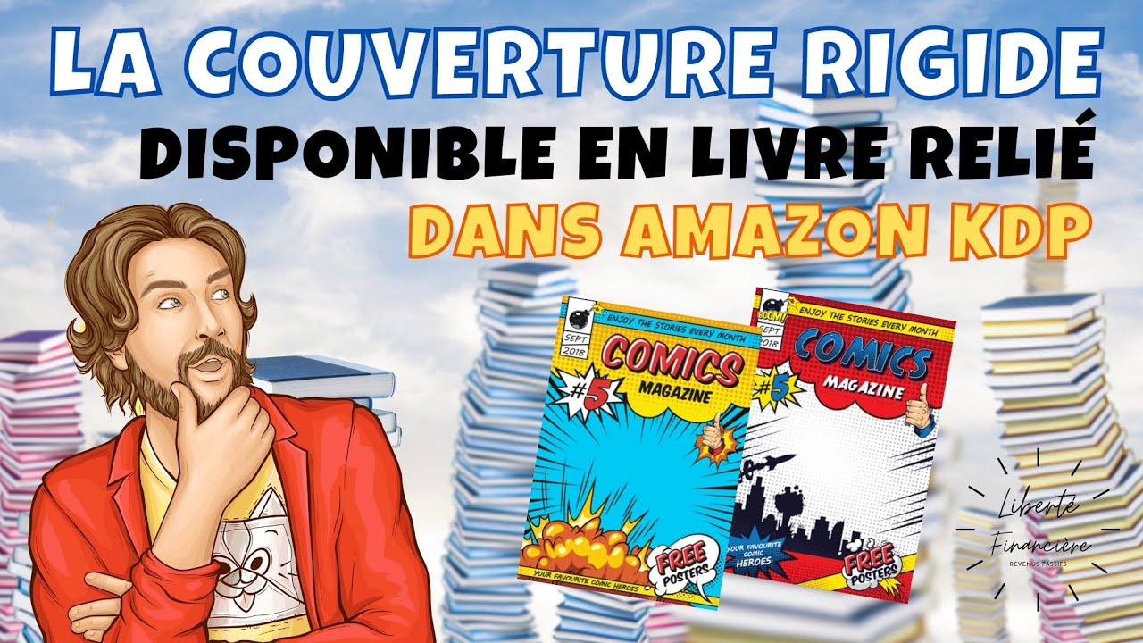 La couverture rigide disponible dans Amazon KDP avec le livre relié