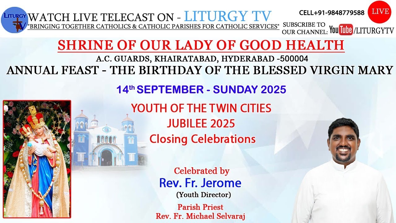 Fr. Jerome | Holy Mass 9.30AM | YOUTH OF THE TWIN CITIES-JUBILEE 2025, Closing Celebrations |14-9-25