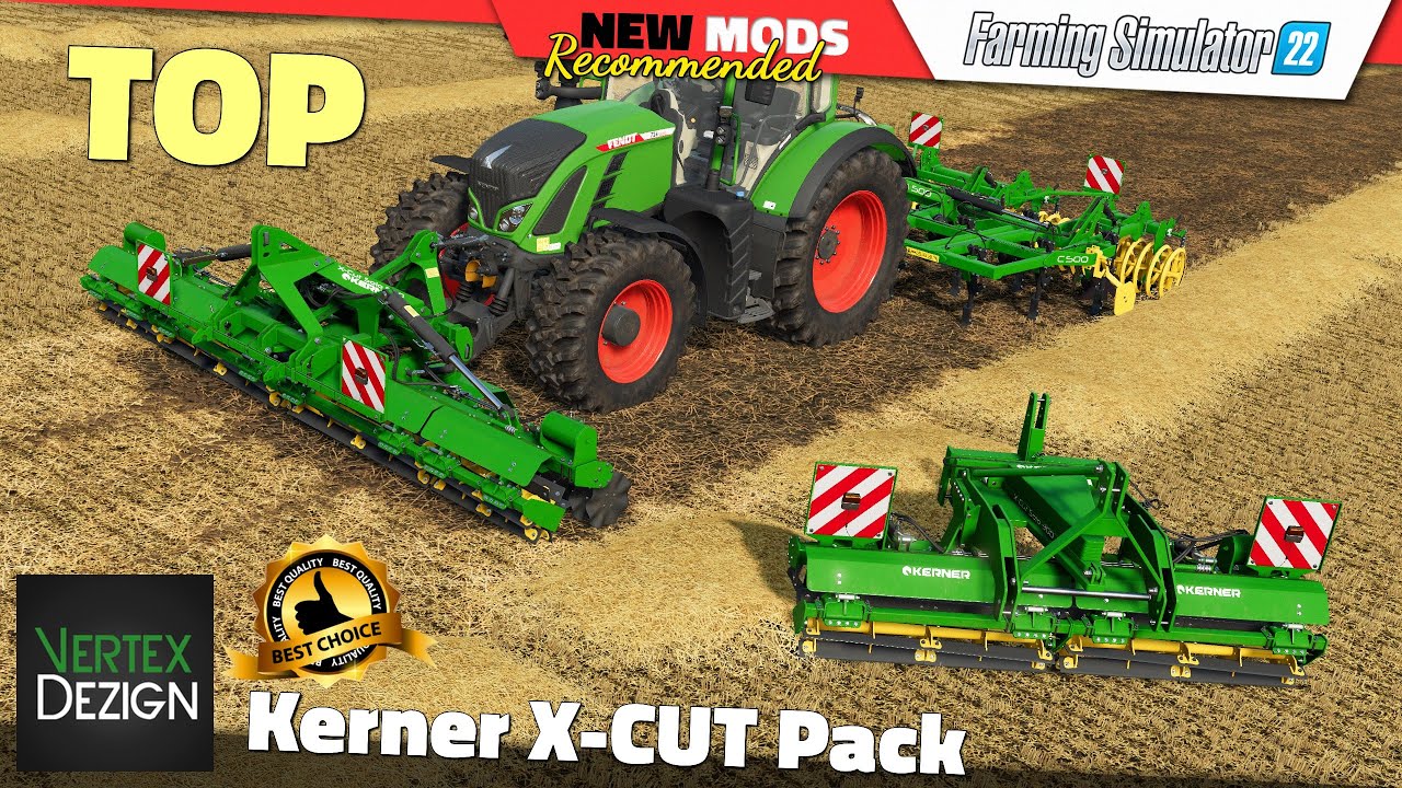 FS22 | Kerner X-CUT Pack (by VertexDezign) - Farming Simulator 22 New Mods Review 2K60