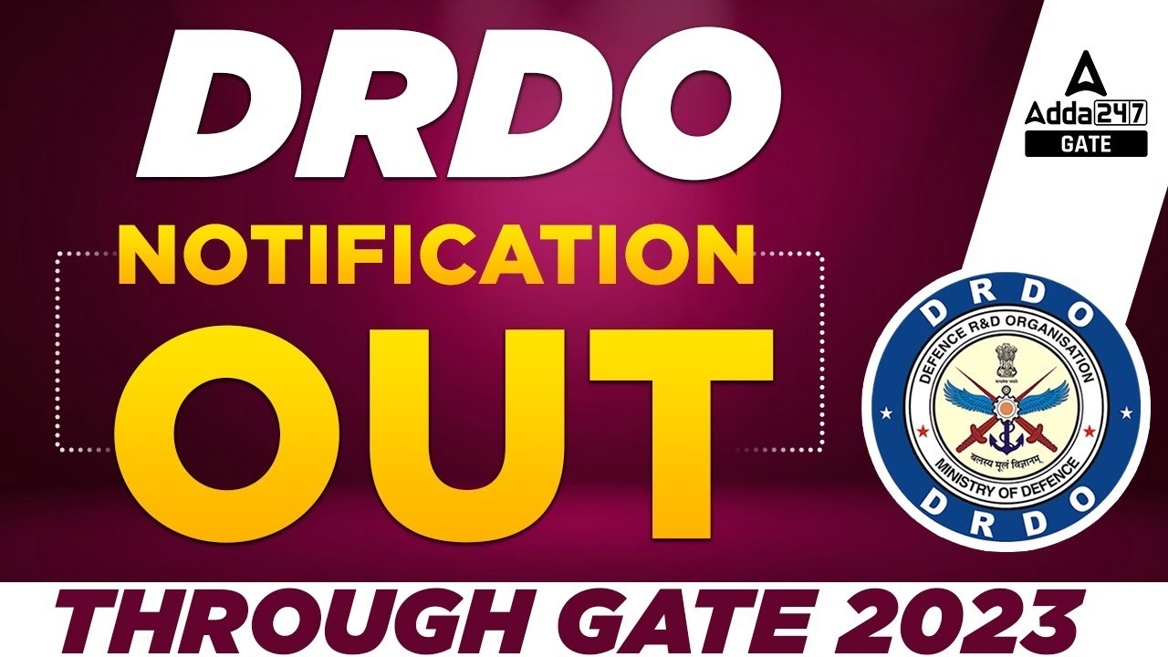 DRDO Recruitment 2022 | DRDO Recruitment 2022 Through GATE 2023