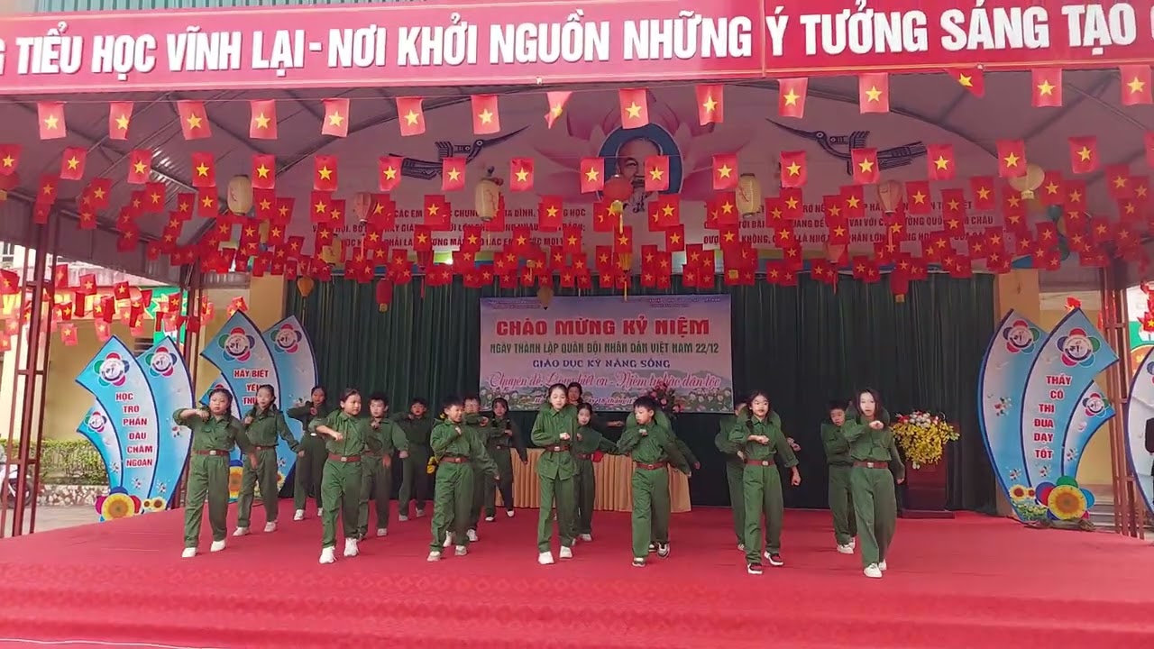 Mashup Đường lên phía trước + Khát vọng tuổi trẻ K4+5  TH Vĩnh Lại