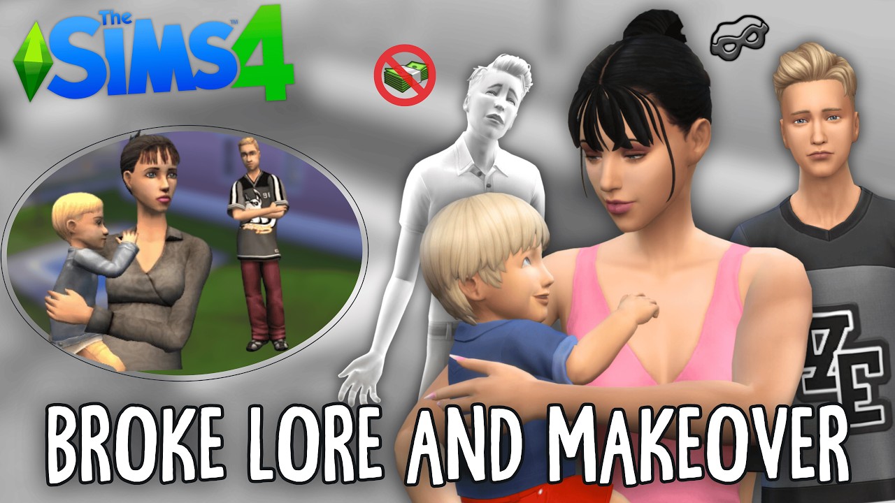 The Mystery of the Broke Family | Sims Lore & Remake