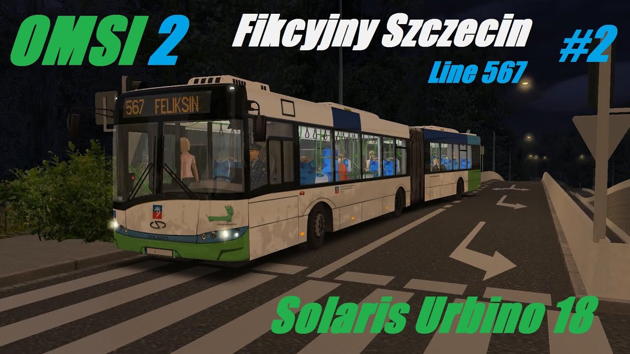 OMSI 2. Fikcyjny Szczecin, Line 567, Solaris Urbino 18. Part 2